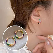 【Gulicc】耳環 彩色滴釉珐琅耳飾