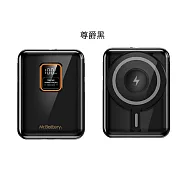 Mr.Battery 電池先生 台灣製造 10000mA 自帶雙充電線可拆，支援 MagSafe 磁吸三用行動電源 尊爵黑