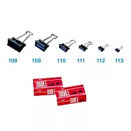 徠福 黑色兩用票夾-19mm 12打入/箱 NO.112 (226)