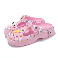 Crocs 洞洞鞋 Peanuts Mary Jane Clog 男女鞋 史奴比 瑪莉珍 克駱格 粉紅 卡駱馳 21113090H 22cm MULTI