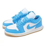 Nike 休閒鞋 Wmns Air Jordan 1 Low 女鞋 男鞋 藍 白 膠底 AJ1 喬丹 一代 DC0774-104 28.5cm WHITE/DK POWDER BLUE