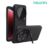 NILLKIN Xiaomi 小米 15 Ultra 5G 纖極碳纖維紋磁吸殼(透黑鏡蓋版) MagSafe -黑色