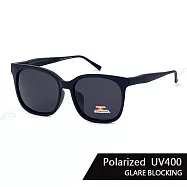 【SUNS】時尚韓版ins偏光太陽眼鏡 可調式鏡腳 大框顯小臉 台灣製 輕量/防眩光/遮陽/抗UV400 黑框灰片