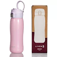 乾唐軒活瓷 | 躍動保溫杯 / 雙層不銹鋼 / 馬卡龍款 / 便攜拉環蓋 / 櫻花粉 500ml 無 櫻花粉