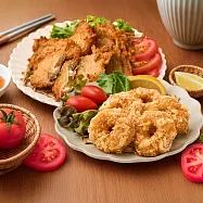 《興達港歐董》蝦滋圈x2+牛蒡天婦羅x2