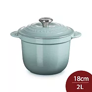 Le Creuset 萬用窈窕鑄鐵鍋 18cm 2L 法國製 湯鍋 燉鍋 (電磁爐 IH爐可用) 海洋之花