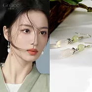 【Gulicc】耳環 中式水滴流蘇 典雅墜式耳環