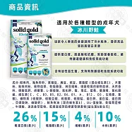 solid gold 素力高 血漿系列無穀犬1.7kg 血漿能量錠 天然血漿蛋白- 冰川野鮭成犬1.7kg