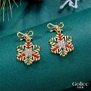【Gulicc】耳環 聖誕元素 時尚造型耳環系列 (雪花)