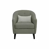 IDEA-優雅復古滌綸編織布單人沙發/兩色可選(運費另計) 綠色