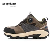 【Goodyear 固特異】巔峰者 動態防水轉扣戶外鞋 / GAMO53413 JP25.5 咖啡