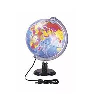 徠福 一次成型地球儀8"(燈光)31CM / 個 NO.1151