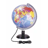 徠福 一次成型地球儀10"(燈光)39CM / 個 NO.1153