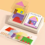 子玄 房子系列拼圖 影子重疊拼圖 視覺拼圖 Shape Cognition透明拼圖組 房子拼圖