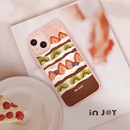 INJOYmall for iPhone 17/16/15/14/13/12/SE3 系列 日安草莓蛋糕 磨砂手感 防摔手機殼 A款/B款 A款/ iPhone 14ProMax