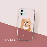 INJOYmall for iPhone 16/15/14/13/12/SE3 系列 輕快可愛博美犬 透明防摔手機殼 保護殼 iPhone 15ProMax(6.7)
