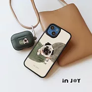 INJOY mall for iPhone 17/16/15/14/13/12/SE3 系列 好好生活巴哥犬 磨砂手感 防摔手機殼 D款 iPhone 16e(6.1)