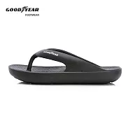 【Goodyear 固特異】夏威夷 男女款Q彈緩震夾腳拖鞋 / GAWL52710 JP22 黑