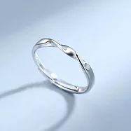 【Gulicc】戒指 對戒 莫比烏斯 簡約款 情侶戒 (可調式戒圍)-女
