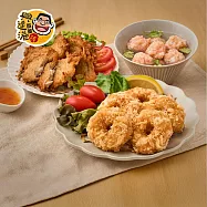 《興達港歐董》必買組合(蝦滋圈x2+牛蒡天婦羅x2+鮮蝦滑x4)
