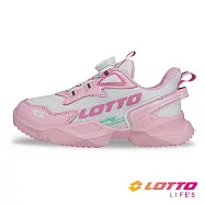 【LOTTO 義大利】童鞋 METEOR RIDE 輕量跑鞋- 22cm 粉