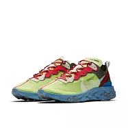 Undercover x Nike React Element 87 Volt 螢光藍綠 聯名款 半透明 休閒鞋 運動鞋 男鞋 BQ2718-700 26.5cm 螢光藍綠