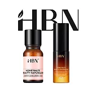 【HBN官方】&alpha;-熊果苷亮白水乳雙星體驗組(特證版發光水10ml+原白乳10ml)