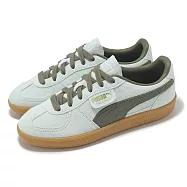 Puma 休閒鞋 Palermo 男鞋 女鞋 灰 綠 膠底 德訓鞋 復古 麂皮 39646351 25.5cm GRAY/GREEN