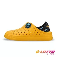 【LOTTO 義大利】童鞋 Sicily 輕量洞洞鞋- 22cm 黃