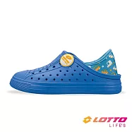 【LOTTO 義大利】童鞋 Sicily 輕量洞洞鞋- 22cm 藍