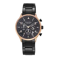 Roven Dino羅梵迪諾 捍衛戰士時尚腕錶-玫瑰金X黑大