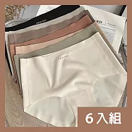 CS22 裸感無痕性感中腰內褲-6入 M碼(隨機顏色)*6