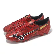 Mizuno 足球鞋 α II SELECT 男鞋 紅 黑 草皮場地 支撐 美津濃 P1GA2565-60 27cm RED/BLACK