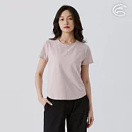 ADISI 女環保紗消臭快乾圓領上衣 AL2511088 灰玫瑰 (S-2XL) S 灰玫瑰