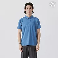 ADISI 男環保紗快排抑菌POLO衫 AL2511015 丹寧藍 (M-3XL)|吸濕 快乾 彈性 透氣 排汗衣 M 丹寧藍