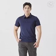 ADISI 男環保紗快排抑菌POLO衫 AL2511015 海軍藍 (M-3XL) M 海軍藍