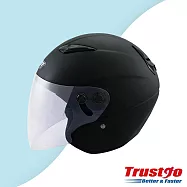 【美式賣場】M2R 3/4罩安全帽騎乘機車用防護頭盔(XL) 消光黑