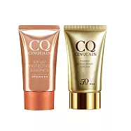 【CINQUAIN思珂】超水感高效防曬精華+清透裸肌潤色防曬乳(SPF50★★★)