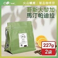 CoFeel 凱飛鮮烘豆哥斯大黎加馬汀帕迪拉蜜處理咖啡豆一磅-淺中烘焙(227gx2袋)