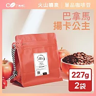 CoFeel 凱飛鮮烘豆巴拿馬揚卡公主日曬咖啡豆一磅-淺中烘焙(227gx2袋)