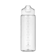 法國SANTECO-Ibiza Tritan冷水瓶1000ml 牛奶白(時間刻度)
