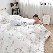 《BUHO》台製300織100%TENCEL純天絲&trade;床包枕套二件組-單人 《輕語流雲》