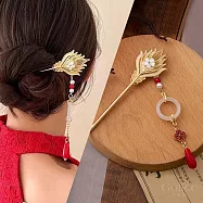 【Gulicc】髮簪 中式鳳凰流蘇吊墜古風婚慶髮簪