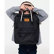 日本KiU 黑色 KEC018-900 超輕量防水兒童書包/背包, 減壓背帶 黑色