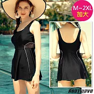 Heatwave熱浪 加大連身萊克泳裝 黑麗佳人(M-2XL)3005 M號