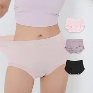 JUNGDOG 上癮內著 【3件組】高腰 2.0蠶絲內褲 M-XXL (初戀粉/藕荷紫/性感黑) 三角女性內褲 高腰內褲 蠶絲內褲 蠶絲底襠內褲 M 初戀粉/藕荷紫/性感黑