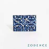 ZODENCE LISBON進口真皮葡式花磚卡片夾 藍