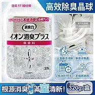 日本ST雞仔牌-消臭力室內放置型三重離子高效除臭晶球320g/盒-無香(部屋機能PLUS,中和寵物異味鞋臭廚餘脫臭凝珠,玄關客廳廚房廁所空氣清新)