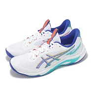 Asics 排球鞋 Netburner Ballistic FF 4 男鞋 女鞋 白 藍 一期一會系列 亞瑟士 1051A096960 28.5cm WHITE/ASICS BLUE
