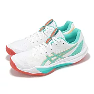 Asics 排球鞋 Sky Elite FF 3 女鞋 男鞋 白 綠 一期一會 攻擊手 室內運動鞋 亞瑟士 1052A088960 24.5cm WHITE/SEA GLASS